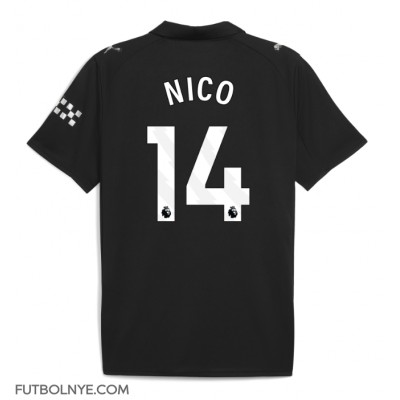 Camiseta Manchester City Nico Gonzalez #14 Visitante Equipación 2025-26 manga corta Camiseta Manchester City Nico Gonzalez #14 Visitante Equipación 2025-26 manga corta